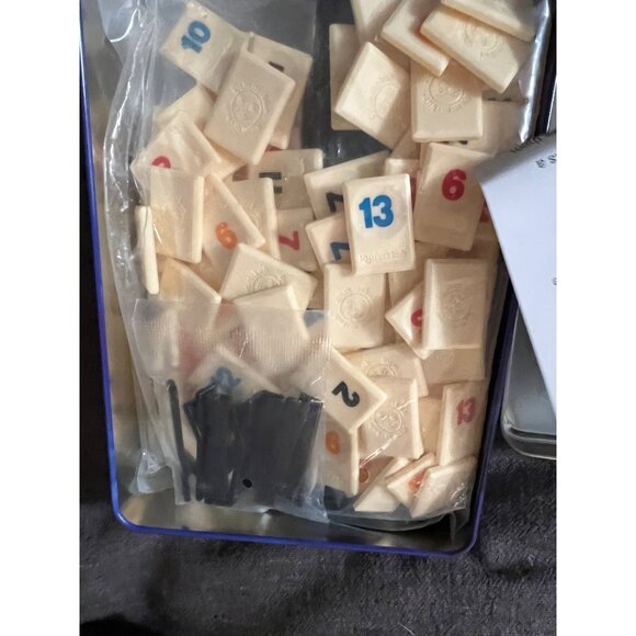 The Original Rummikub Travel Game Tin For 2-4 Players Ages 8+ By Pressman - Picture 4 of 4